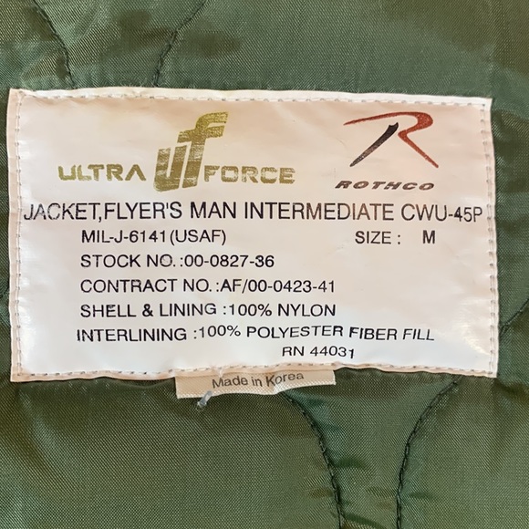 NWOT ultra force puffer bomber jacket military green - Picture 11 of 15